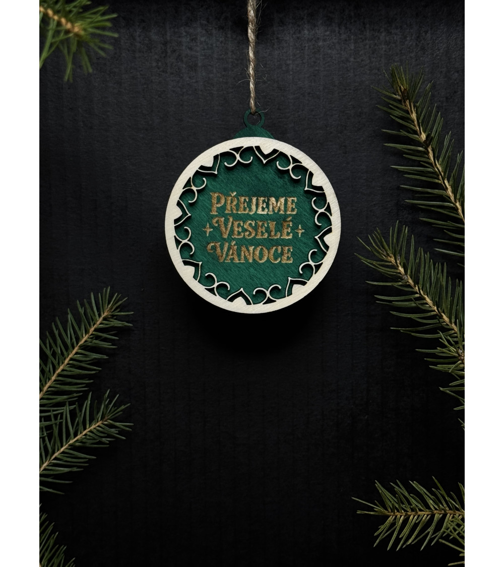 Vánoční ozdoba - Přejeme Veselé Vánoce