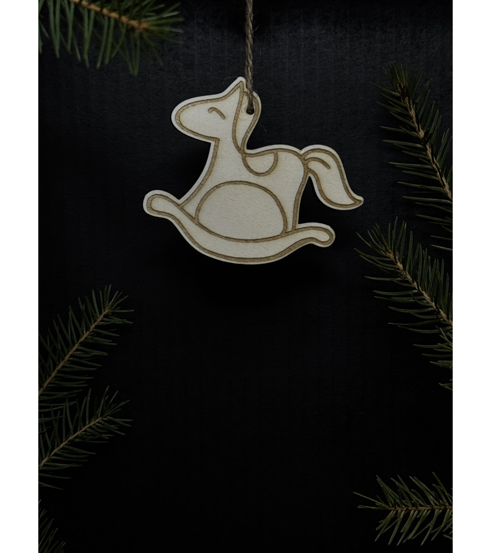 Vánoční ozdoba - houpací kůň