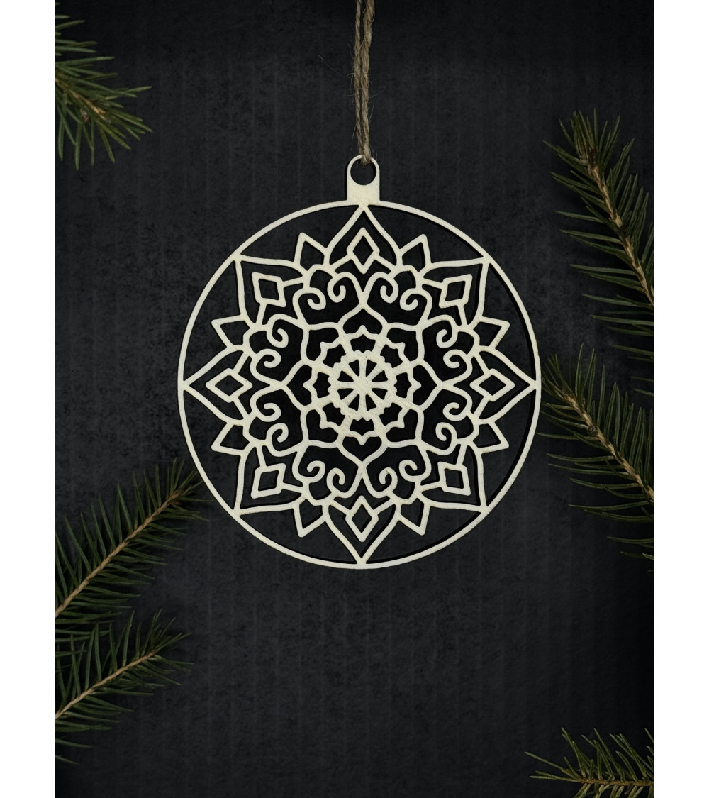 Vánoční dekorace - mandala 4