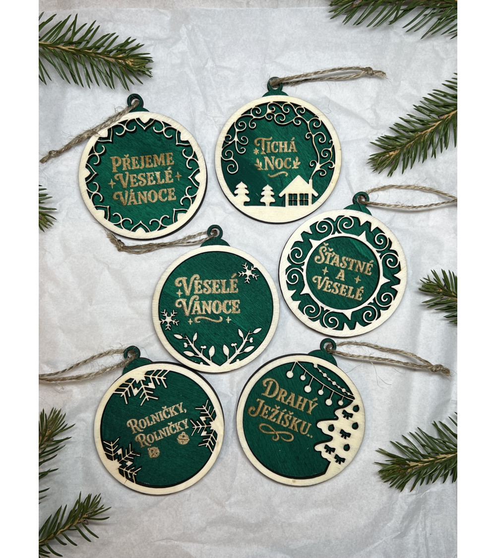 Sada ozdob - Vánoční téma - CZ