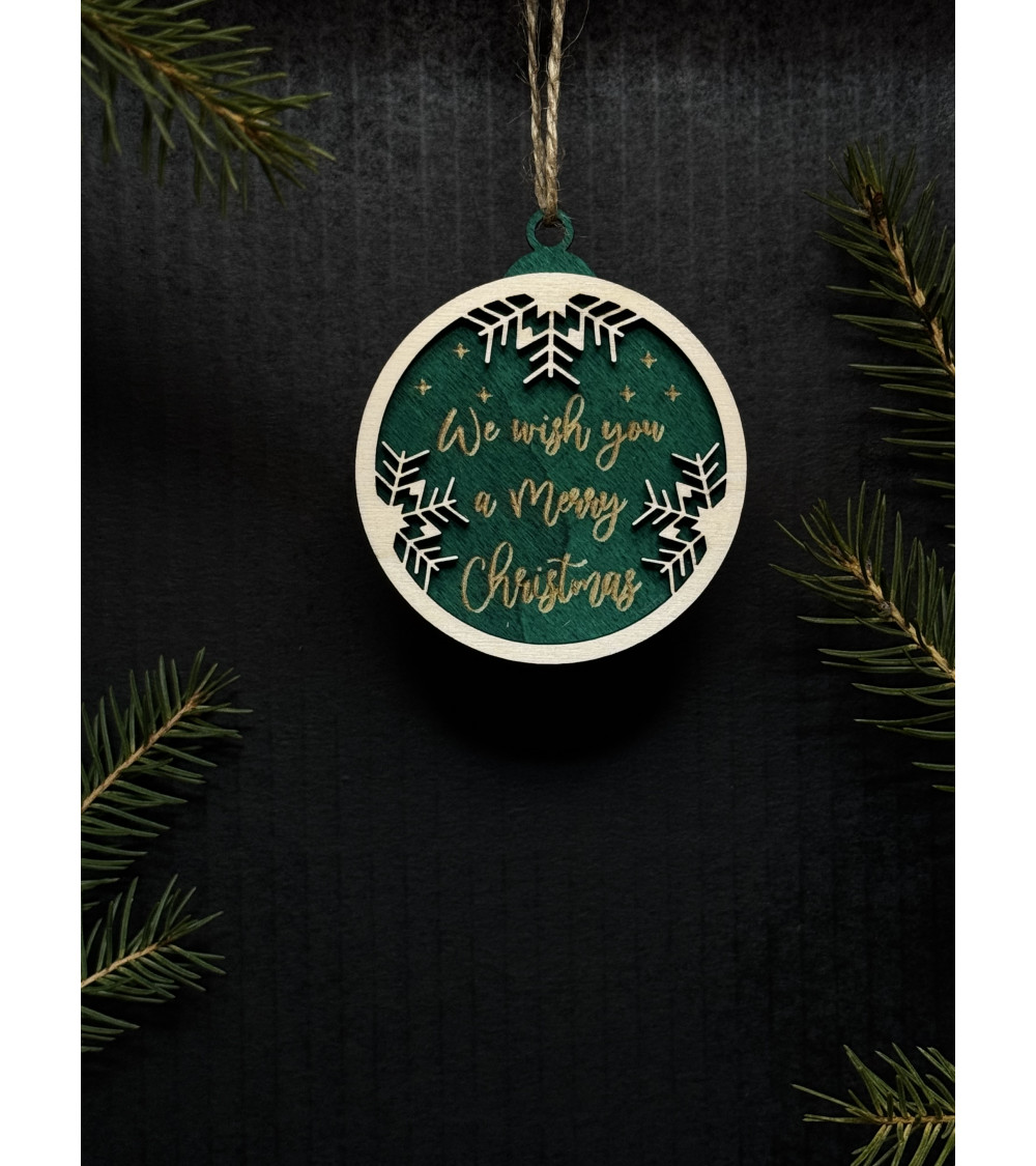 Vánoční ozdoba - We wish you a Merry Christmas