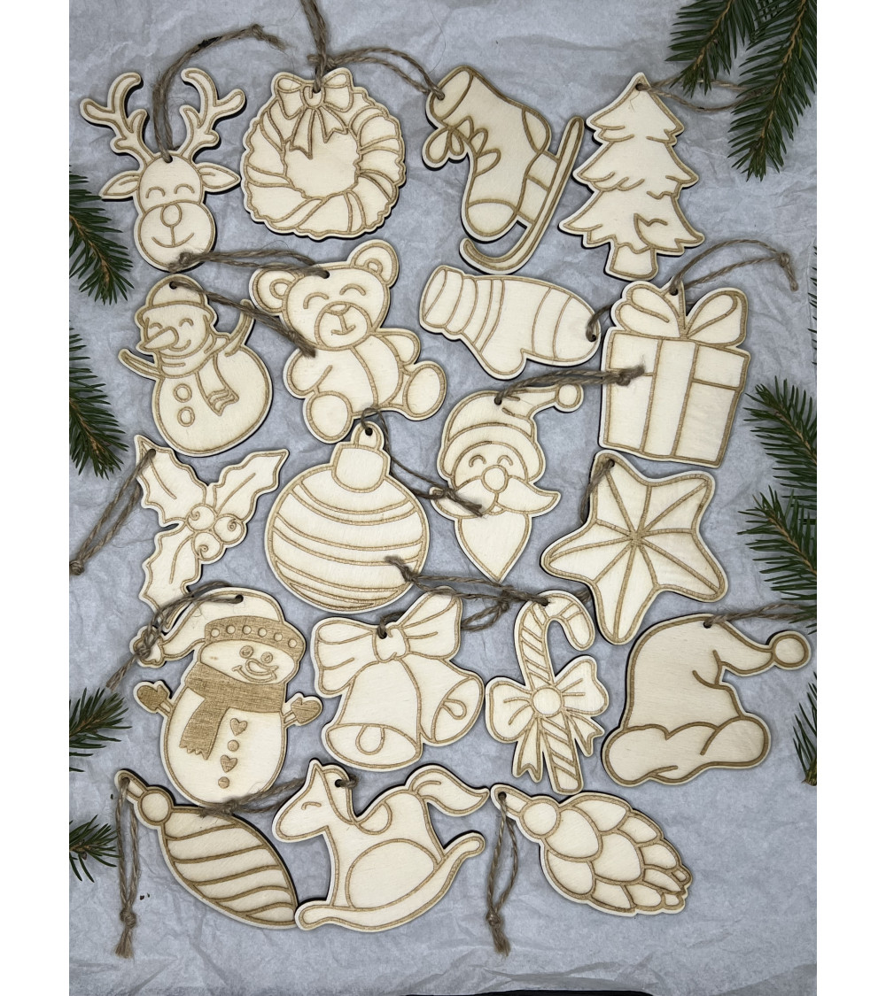 Sada ozdob - Vánoční předměty