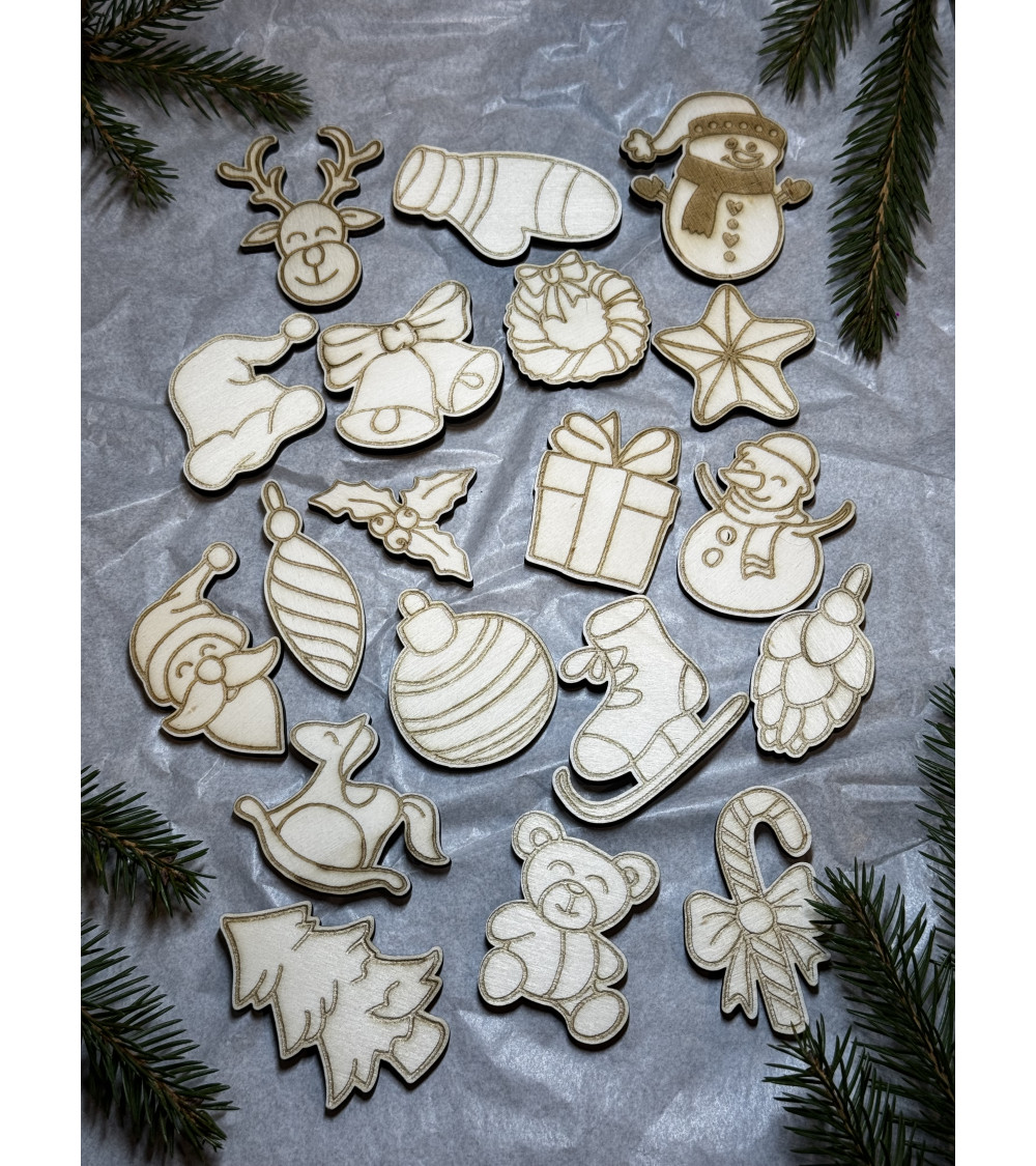 Sada dekorací - Vánoční předměty