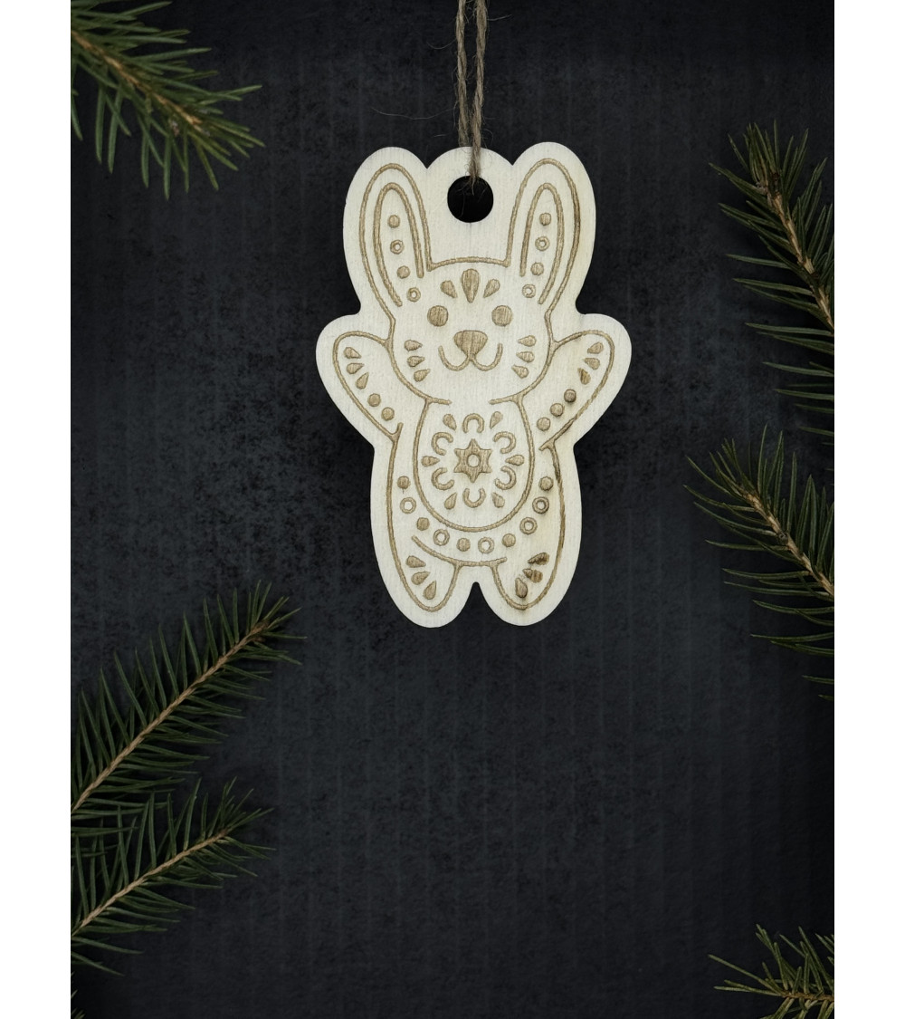 Vánoční ozdoba - zajíc