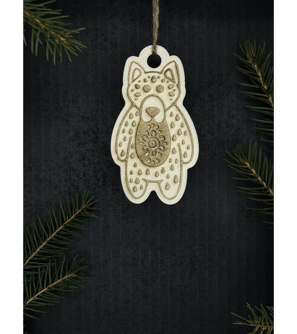 Vánoční ozdoba - vlk