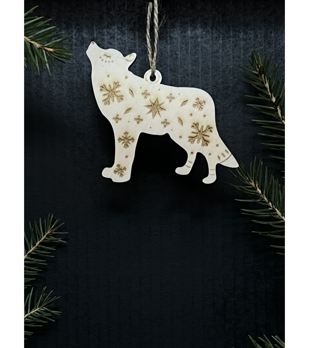 Vánoční ozdoba - vlčice