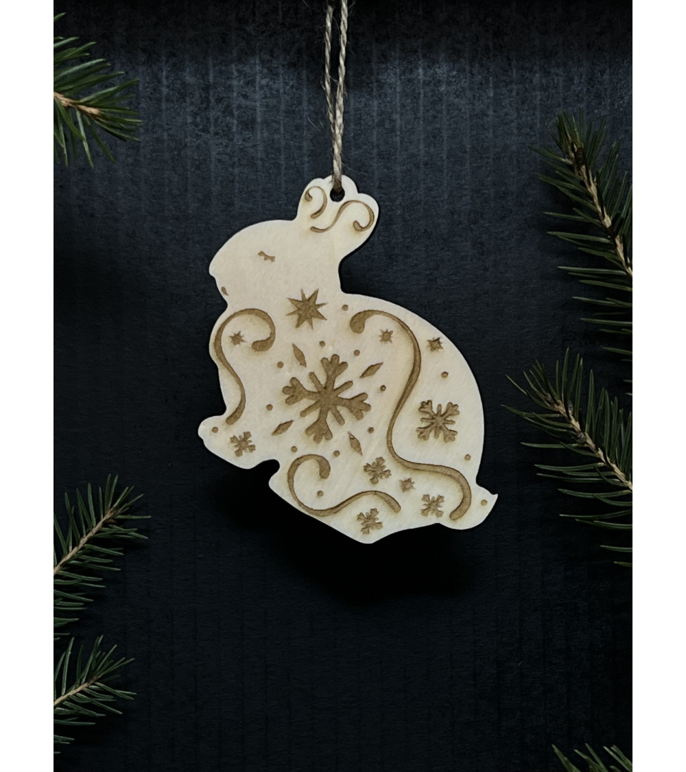 Vánoční ozdoba - králík