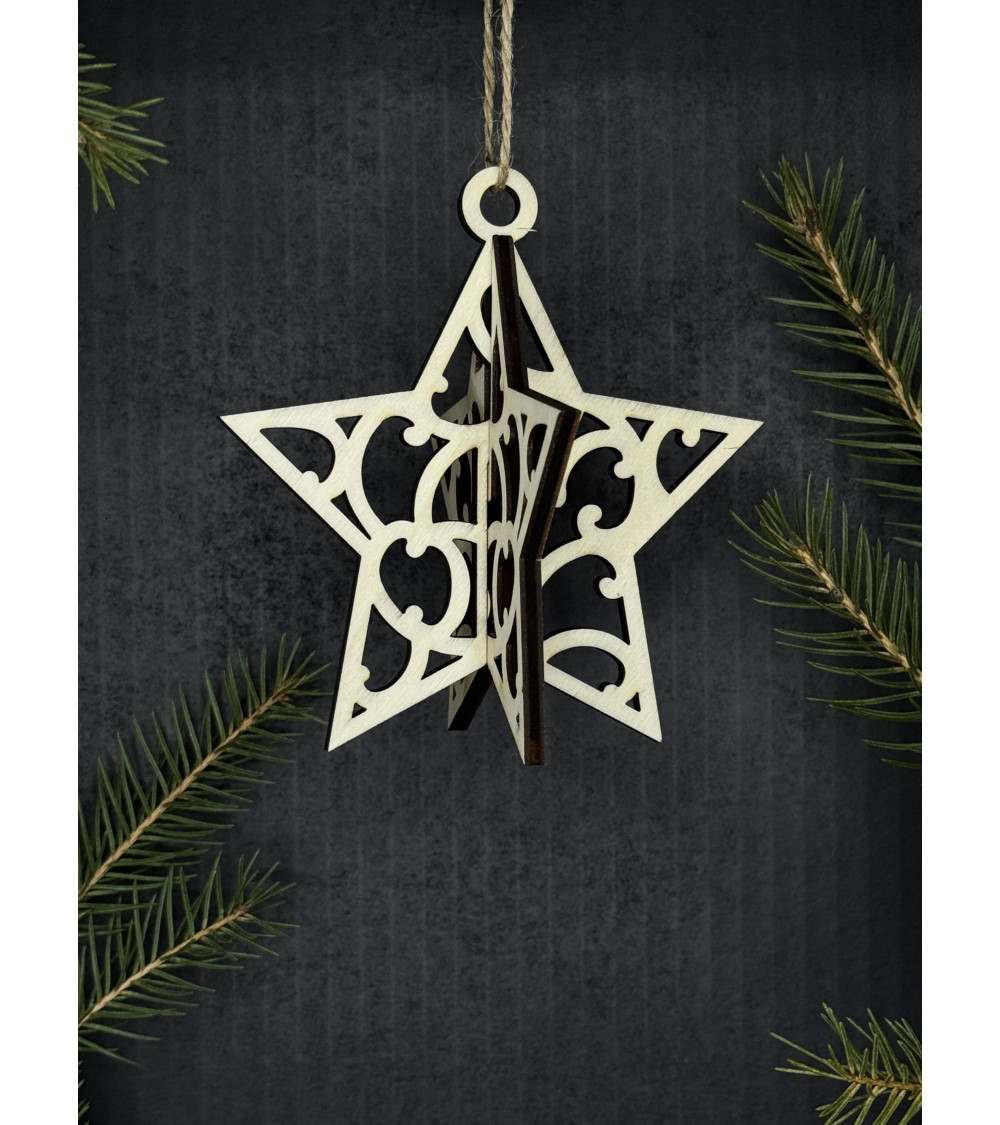 Vánoční ozdoba - baňka - hvězda