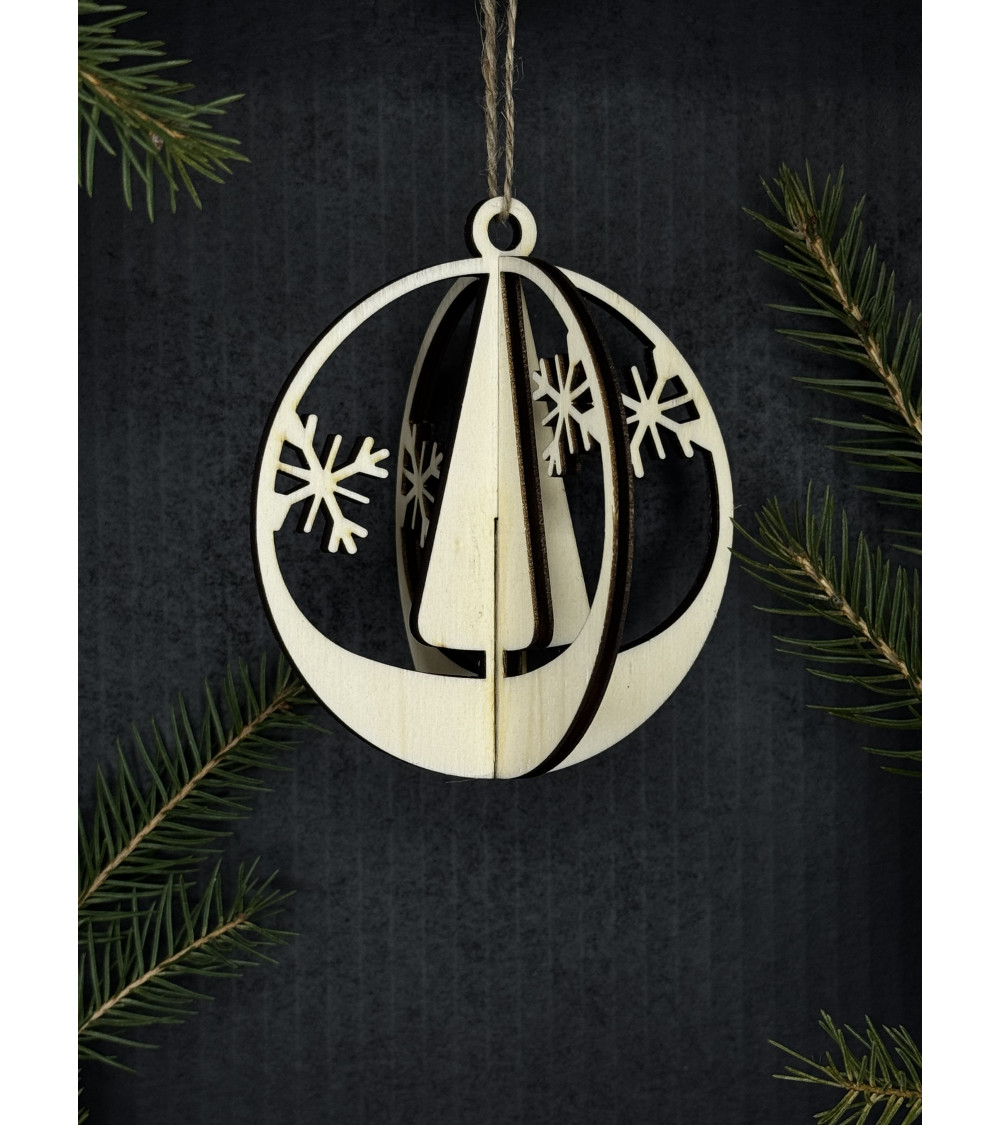 Vánoční ozdoba - stromeček a vločka