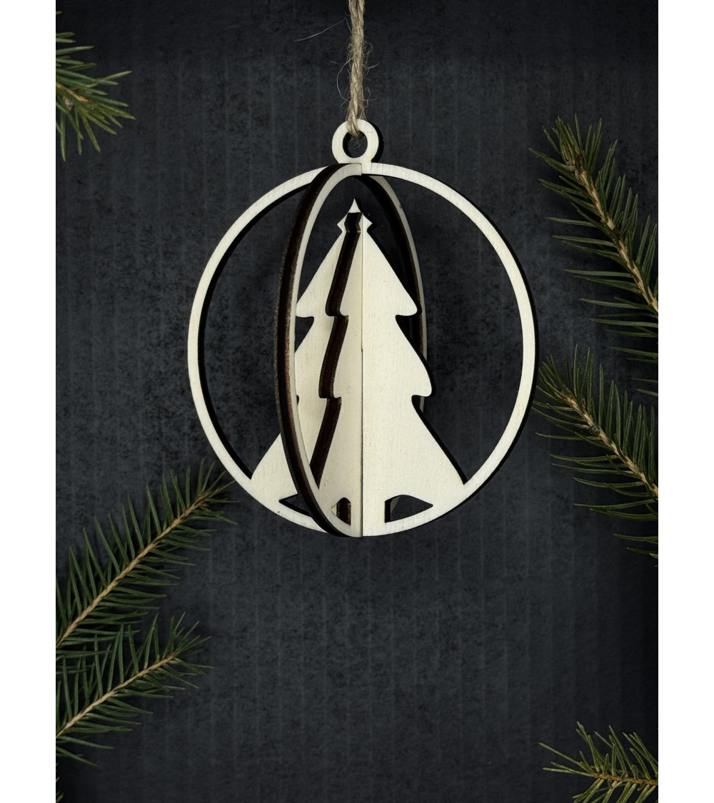 Vánoční ozdoba - baňka - stromeček